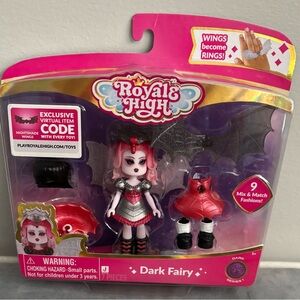 Dark Fairy Doll with Pink and Black Outfit